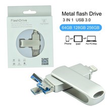 USB 플래시 드라이브 3.0 인터페이스 스마트폰 컴퓨터 휴대용 메모리 펜 32GB 변속기, 04 256GB, 01 WHITE