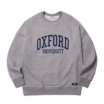 [유니버셜유니버시티] 옥스포드 옥스퍼드 OXFORD 대학교 기모 맨투맨 쭈리 회색 멜란지 그레이 아이비리그 스웻셔츠 스웨트셔츠 ( 논기모 가능 )