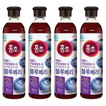 청정원 홍초 블루베리, 900ml, 4개