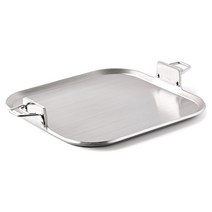 800도씨 통5중 316 스텐 인덕션용 사각 후라이팬 30cm, 1개