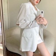 V넥 라운드 원피스 셔츠 치마 블라우스 여성 플라워 솔트 스트리트 세트 스커트 스트라이프 정장 코트 조심기 나시 주름 나시