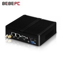 BEBEPC 팬리스 미니 PC 인텔 셀러론 J1900 N2830 듀얼 LAN 윈도우 10 J2900 4 코어 산업용 데스크탑 컴퓨터 COM WiFi HTPC, CHINA, Celeron N2830 1 LAN, 4G RAM 128G SSD WiFi
