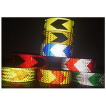 오토바이 자전거 전동킥 야간 반사테이프 트럭후미부착 강력접착 안전표시, 색상_화이트그린