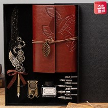 Mall2018 FQ250 깃털펜 캘리그라피 만년필 펜촉 8p 미니다이어리 세트 입학선물, EF, 1316884