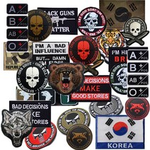 밀리터리 전술 패치 와펜 군 가방 옷 모자 벨크로 찍찍이 서바이벌 패치, A14