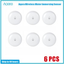 수도 누수탐지기 Aqara-침수 센서 물 누수 감지기 가정용 원격 알람 보안 재고 있음, 02 6pcs
