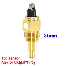 해양 디젤 엔진 인보드 선외 계기판 5 게이지 세트 85MM GPS 속도 타코미터 오일 프레스 연료 전압계 포함, [10] WaterTempSensor 21MM