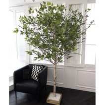 수피아 자작나무 인조목 조화나무 실내조경 인테리어소품, 2.고급형 자작나무, 2400mm, 사방형, 1개