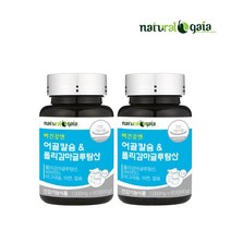 내츄럴가이아 뼈건강엔 어골칼슘&폴리감마글루탐산 2개월분, 상세 설명 참조, 단일옵션
