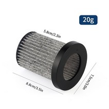 1PC 필터 230W 강력한 흡입 네일 진공 청소기 필터 개폐식 팔꿈치 네일 집진기 필터, 01 Black