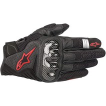 Alpinestars 남성용 SMX-1 에어 v2 오토바이 라이딩 장갑 블랙/플루오리스트 레드 라지, Black/Fluorecent Yellow, 3X-Large