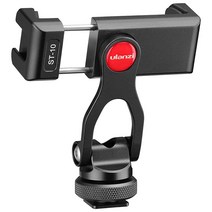 카메라 폰 마운트 삼각대 홀더 - ULANZI ST-10 메탈 듀얼 콜드 슈 스마트폰 블로그 홀더 DSLR 핫 슈 폰 마운트 아이폰 휴대폰 블로그 사진용
