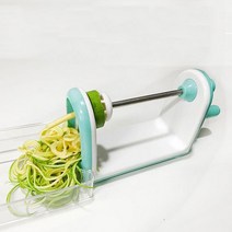 HBorui 야채제면기 멀티 회전 채칼 스파이럴라이저 채소 면 국수기계 오이 애호박 당근 필러, 녹색