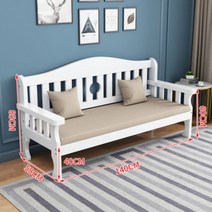 원목 라운드 벤치 대기 의자 카페 스튜디오 인테리어, L 140X58X85 화이트