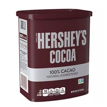 HERSHEYS Natural Unsweetened Cocoa 허쉬 네추럴 달지않은 코코아 파우더 초코 글루텐프리 23 oz 652g 2팩, 2개