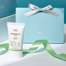 닥터지 마일드 업 선 플러스 50ml 무기자차 선크림, 그린 마일드 업 선 플러스 50ml 선물포장