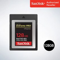 샌디스크 Extreme Pro 익스트림프로 CFexpress 카드 SDCFE 128GB, 128기가