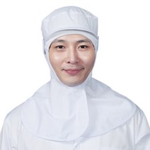 둥근고리 고무줄형 약품 식품 공장 위생모 CA43, CA43 흰색