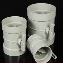 ABS 공기 밸브 조절 Chec PVC 파이프 수동 원형 스위치 밸브 홈 주방 범위 후드 욕실 배관, ID110mm, 04 ID110mm ordinary
