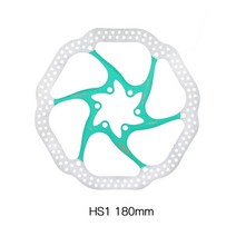 자전거 기계식 로터 용 HS1 Mtb 유압 브레이크 디스크 160 180 203Mm 가위 Disco De Freno Mountain Bike Freio Hidraulico, HS1 180 green