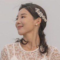 눈꽃 헤어핀 셀프웨딩 리마인드웨딩 피로연 돌맘