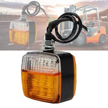지게차 부품 1 조각 3 인치 흰색 호박색 지게차 조명 전기 모바일 오토바이 백 턴 신호 양면 led 운전 램프 12v 24v, 없음