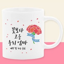 이니셜머그컵 어버이날선물세트 부모님선물 스승의날선물 카에니션 사은품, 07_꽃보다고운