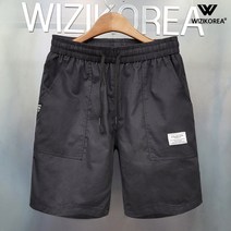 남성 빅사이즈 카모 5부 밴딩 반바지 W082PN