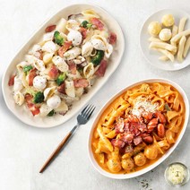 애슐리 토핑듬뿍 로제 떡볶이+ 플러스 까르보나라 떡볶이 (총 4인분)