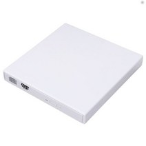 PC 노트북 DVD/CD ROM 레코더 휴대용 USB 3.0 외부 광학 드라이브 데이터 케이블 포함, White