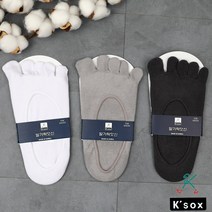 예쁘니양말 (333)-남성 K 발가락덧신5족SET 발가락양말 향균 발냄새 안녕