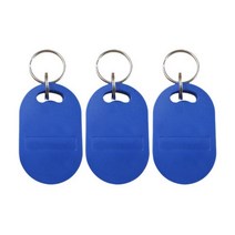 IC + ID 복합 카드 Keyfob 토큰 태그 키 읽기 전용 듀얼 2 in 1 칩 125KHZ EM4100 RFID 13.56MHZ S50 1K 5, 03 Blue-5Pcs