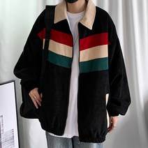 남성용 배색 코듀로이 점퍼 봄 가을 자켓 0Y101
