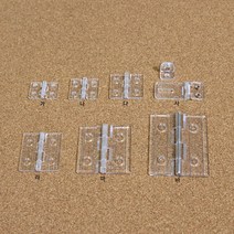 투명아크릴경첩7종/투명pc경첩/구멍있는경첩/피규어경첩, 마형_대형 50mm