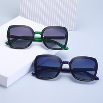 선글라스 여성 컷오프 편광 선글라스 구미안경 빅페이스 큐빅