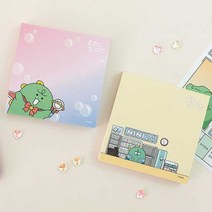 죠르디입니다 정사각 일러스트 떡제본 메모패드, 알바생죠르디
