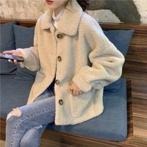 리얼양털코트 뽀글이 재킷 더블 자켓 하이넥 양모