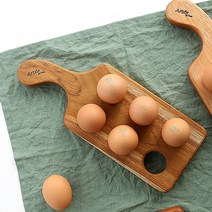 나무 계란 에그트레이 아카시아 원목 티크 우드 마호가니 달걀 홀더, 3. 아르보르 에그트레이 대-티크우드