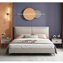 패브릭 모던 북유럽풍 침실 인테리어 라지킹 침대 프레임, 1800X2000