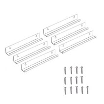 레코드 홀더 벽 마운트 6 팩 비닐 레코드 선반 보관 아크릴 앨범 스탠드 디스플레이 일일 LP 듣기/도서, 보여진 바와 같이