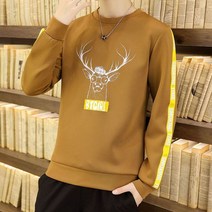 1+1 남자 커플 머슬핏 연예인맨투맨 오버핏 맨투맨 티 크리스마스 스웨터 꾸안꾸 원마일웨어 고급 이너