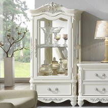 가구대장 클라라 엔틱 W650 H1350 장식장 CL-72, 단품