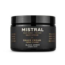 Mistral 쉐이브 크림 통 솔티드 진 255g9온스 USA 미국, Black Amber