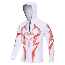 낚시복 가마 카츠 낚시 의류 긴 소매 야외 5XL 셔츠 안티 UV 빠른 건조 사이클링 사냥 하이킹, 02 WHITE