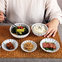이로도리 싱글 데이지 가정식 그릇세트 5p