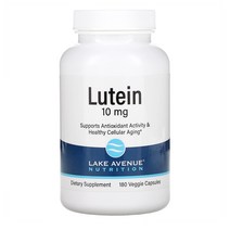 레이크 에비뉴 뉴트리션 루테인 10mg 식물성 캡슐 180정 1개