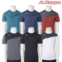 카파 남성 에너제틱 쿨 라운드 반팔 티셔츠 네이비 KKRS231MM