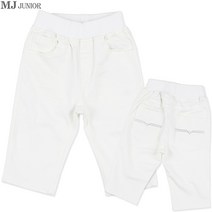 [MJ JUNIOR] 주니어은사브이자수6부스판면바지(여름) 바지
