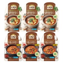 (냉장)다담 냉이된장찌개양념140gx3개+차돌고추장찌개양념130gx3개, 1세트
