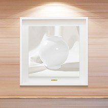 위아트 다복 행복을 담다 돈들어오는 풍수액자 달항아리그림 기획전, 7.유백빛 안개 달항아리